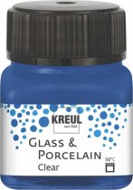 Farba do Porcelany i Szkła Kreul Glass & Porcelain Clear 20 ml - Przezroczysty Dark Blue - Granatowy