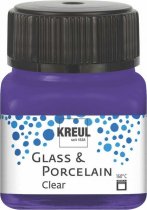 Farba do Porcelany i Szkła Kreul Glass & Porcelain Clear 20 ml - Przezroczysty Violet
