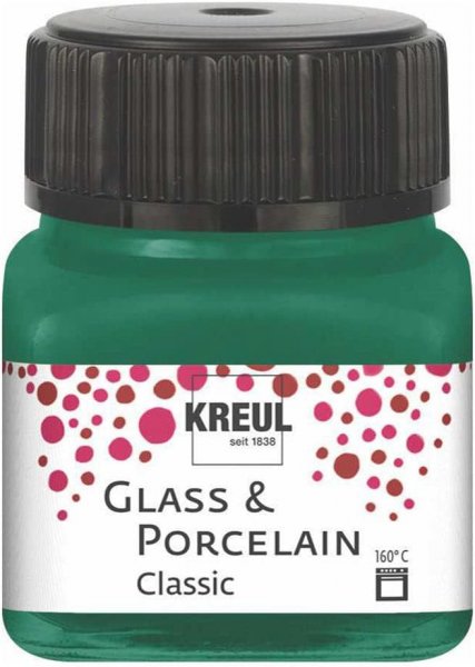 Kreul Glass & Porcelain Paint Classic 20 ml - Opaque Dark Green