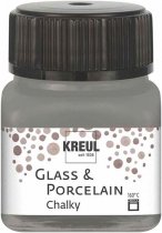 Farba do Szkła i Porcelany Kreul Glass & Porcelain Kredowe 20 ml - Chalky Smoky Stone