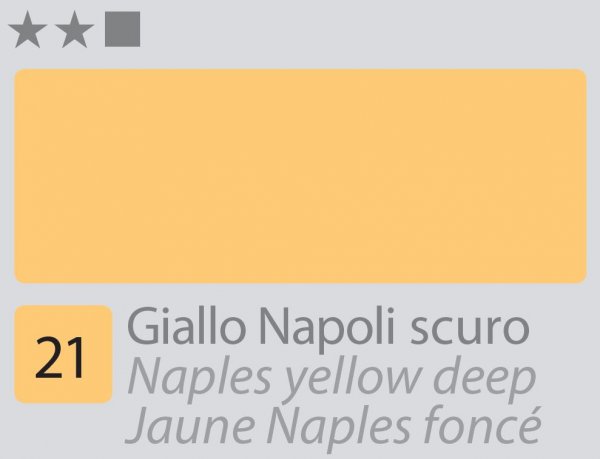 Divolo Accademia Oil Paint 20 ml. - Naples Yellow Deep