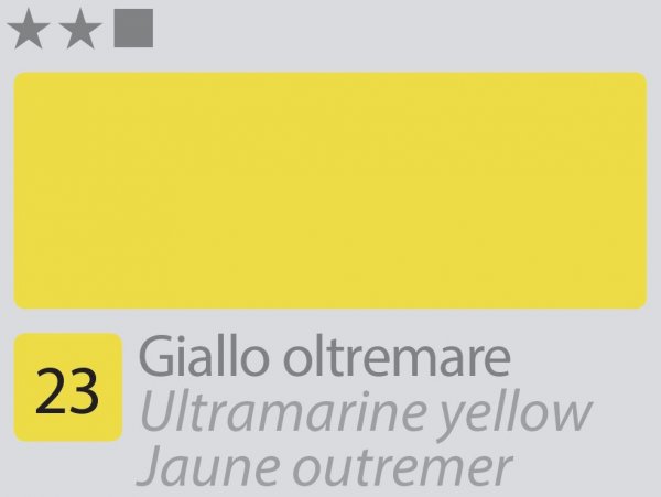 Divolo Accademia Oil Paint 20 ml. - Ultramarine Yellow