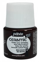 Farba Pebeo Ceramic - 18 Red Brown Farba Pebeo Ceramic - 18 Red Brown