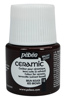 Farba Pebeo Ceramic - 18 Red Brown