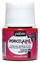 Farba Pebeo Porcelaine 150 - 06 Scarlet Red