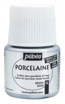 Farba Pebeo Porcelaine 150 - 110 Shimmer Silver