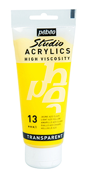 Pebeo Studio Acrylics 100 ml. - Light Azo Yellow