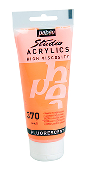 Pebeo Studio Acrylics 100 ml. - 370 Fluorescent Orange