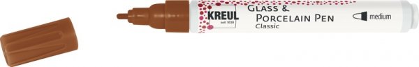 Kreul Glass & Porcelain Marker Pen Classic - Cognac