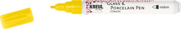 Kreul Glass & Porcelain Marker Pen Classic - Signal Yellow