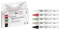 Kreul Glass & Porcelain Pen Chalky Set of 5