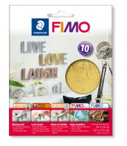 FIMO Blattmetall (140mm x 140mm) 10 Blatt - Gold