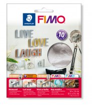 FIMO Blattmetall (140mm x 140mm) 10 Blatt - Silber