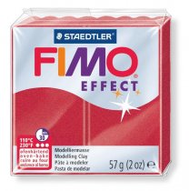 Fimo Effect 57g. - Metallic Rubinrot