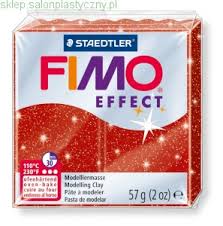 Fimo Effect 57g. - Glitter Red