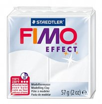 Fimo Effect 57g. - Transparent Blanc