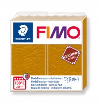FIMO Leather Effect 57g. - Ocker