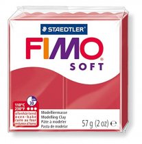 FIMO Soft Ofenhärtende Modelliermasse 57 g. - Kirschrot