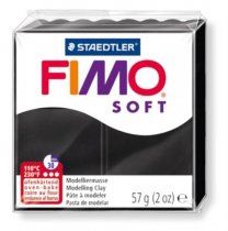 FIMO Soft Ofenhärtende Modelliermasse 57 g. - Schwarz