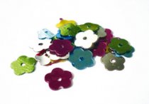 Flower Sequins 6 mm. - Mix Colour