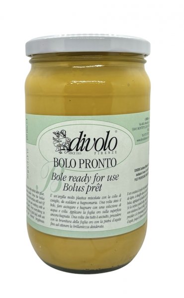 Ready to Use Gilder's Clay (Bole) with Rabbit's Glue 700 ml. - Yellow Ochre