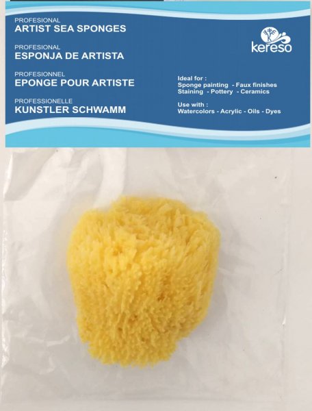 Jumbo Natural Coarse Sea Sponge 4"-4,5"