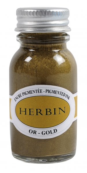 Herbin Pigmented Ink 15 ml. - Gold