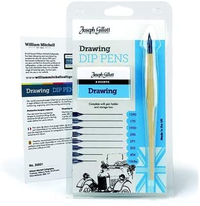 Joseph Gillott Drawing Dip Pens Set