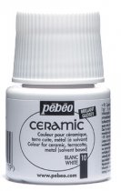 Keramiekverf Pebeo Ceramic Paint 45 ml. - 10 Wit