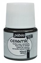 Keramiekverf Pebeo Ceramic Paint 45 ml. - 13 Metaal