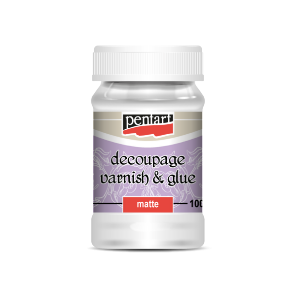 Pentart Decoupage Glue & Matte Varnish - 100 ml.