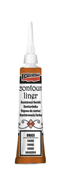 Pentart Universal Contour Liner 20 ml. - Bronze