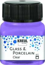 KREUL Clear Glass & Porcelain Paint Clear 20 ml - Transparent Lilac