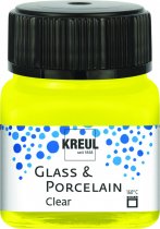 KREUL Clear Glass & Porcelain Paint Clear 20 ml - Transparent Yellow KREUL Clear Glass & Porcelain Paint Clear 20 ml - Transparent Yellow