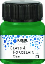 KREUL Clear Peinture pour Verre et Porcelaine 20 ml - Vert Foncé Transparent