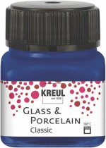 Kreul Glas en Porselein Classic 20 ml - Dekkende Koningsblauw