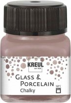 Kreul Glas en Porselein Krijtachtig 20 ml. - Chalky Mild Mocca