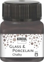 Kreul Glass & Porcelain Paint 20 ml - Chalky Volcanic Gray