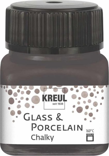 Kreul Glass & Porcelain Paint 20 ml - Chalky Volcanic Gray