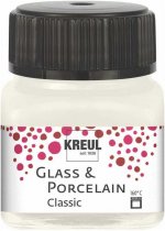 Kreul Glass & Porcelain Classic Glas- & Porzellanmalfarbe 20 ml. - Deckende Elfenbein
