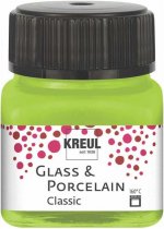 Kreul Glass & Porcelain Classic Glas- & Porzellanmalfarbe 20 ml. - Deckende Maigrün