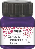 Kreul Glass & Porcelain Classic Glas- & Porzellanmalfarbe 20 ml. - Deckende Violett