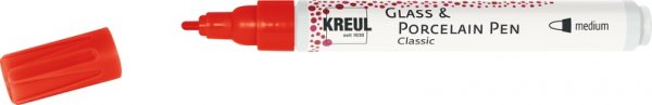 Kreul Glass & Porcelain Marker Pen Classic - Cherry Red