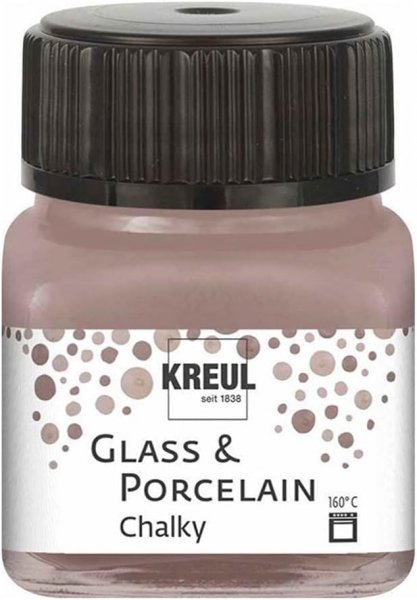 Kreul Glass & Porcelain Paint 20 ml - Chalky Mild Mocca