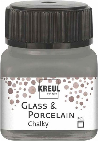 Kreul Glass & Porcelain Paint 20 ml - Chalky Smoky Stone