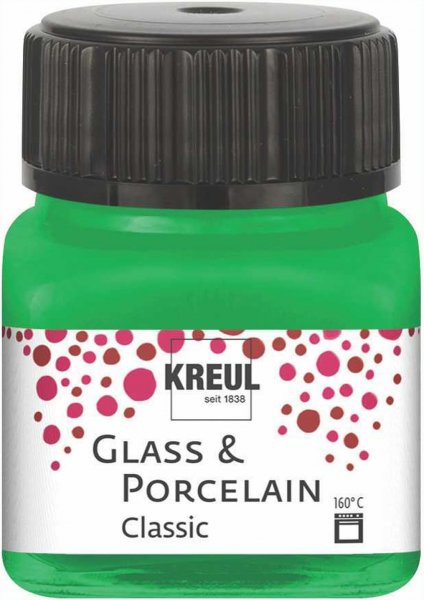 Kreul Glass & Porcelain Paint Classic 20 ml - Opaque Green