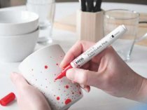 Kreul Glass & Porcelain Marker Pen Classic - Cherry Red