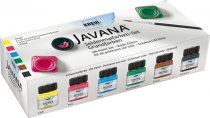 Kreul Javana Coffret Peinture sur Soie et Textiles Clairs Couleurs de base - 6 x 20 ml.
