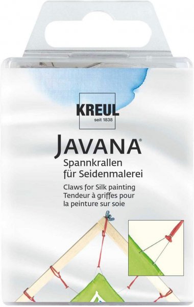 Kreul Javana Tension Claws for Stretching Silk and Textiles - 24 pcs.
