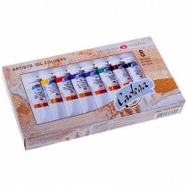 Ladoga Couleurs à l'Huile Ensemble 8 x 18 ml.